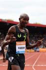 Mo Farah after breaking the 2 mile British record at the Sainsbury's Birmingham Grand Prix. Photos: David T. Hewitson/Sports for All Pics